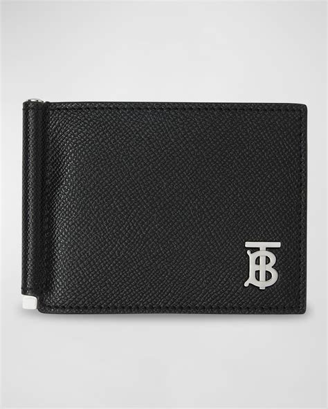 men burberry money clip wallet